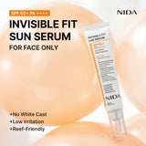 NIDA Invisible Fit Sun Duo (Serum & Cream) (Korean Formula, SPF50+, PA++++) (Global)